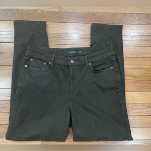 Lauren Ralph Lauren Dark Olive Stretch Jeans – Women’s Size 14